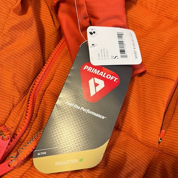 Free People Gathering Storm Run Puffer Ted Orange Puffer size small- NWT - Picture 17 of 17